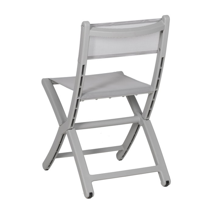 Silla Plegable Gris Polipropileno 45 X 55 X 83 cm (Set de 4)