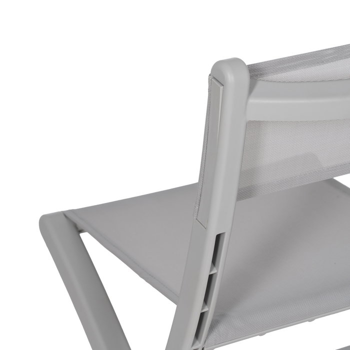 Silla Plegable Gris Polipropileno 45 X 55 X 83 cm (Set de 4)