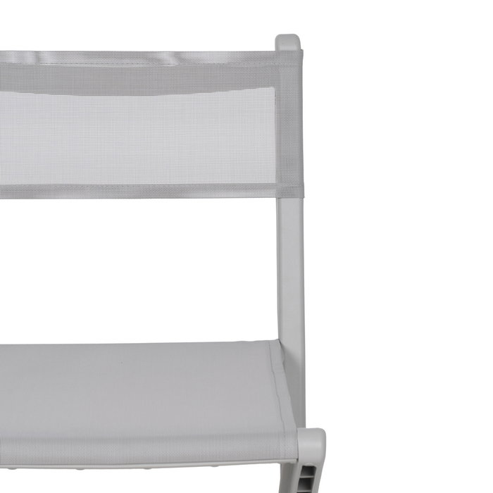 Silla Plegable Gris Polipropileno 45 X 55 X 83 cm (Set de 4)