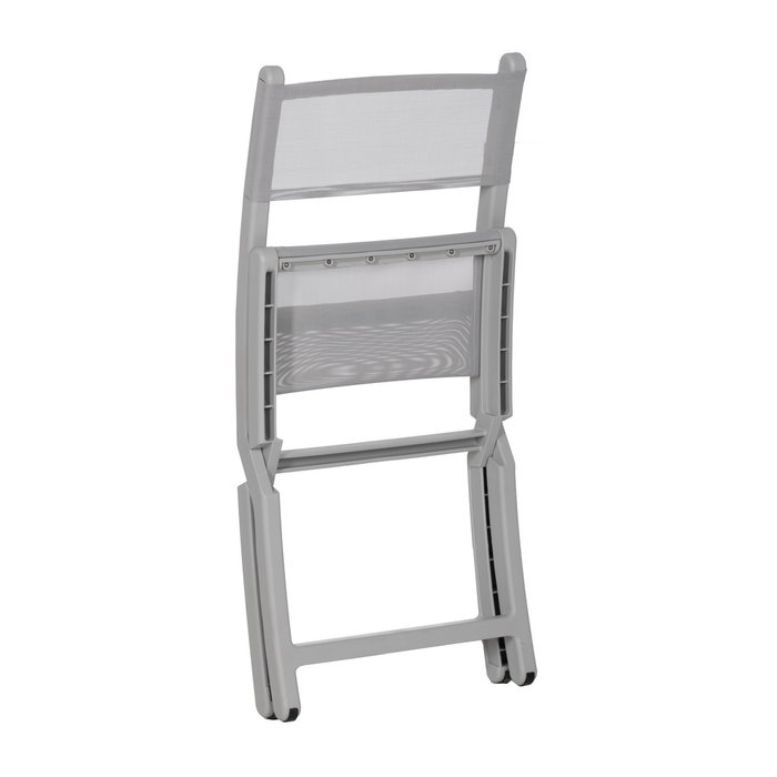 Silla Plegable Gris Polipropileno 45 X 55 X 83 cm (Set de 4)
