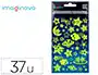 Imaginovo Pegatinas Luminosas Estrellas con Relieve 190x105 mm