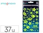 Imaginovo Pegatinas Luminosas Estrellas con Relieve 190x105 mm