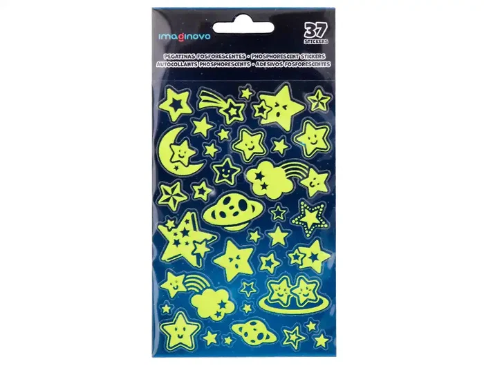 Imaginovo Pegatinas Luminosas Estrellas con Relieve 190x105 mm Imaginovo Pegatinas Luminosas Estrellas con Relieve 190x105 mm