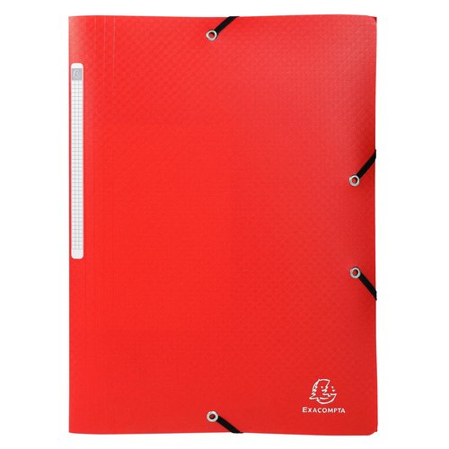 Carpeta De Gomas Y Solapas Exacompta Pp Opaco A4 Con Etiqueta Rojo Carpeta De Gomas Y Solapas Exacompta Pp Opaco A4 Con Etiqueta Rojo