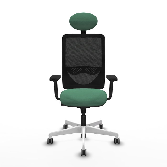 PIQUERAS Y CRESPO Silla de oficina Zulema con mecanismo Sincro, Verde esmeralda y Negro PIQUERAS Y CRESPO Silla de oficina Zulema con mecanismo Sincro, Verde esmeralda y Negro