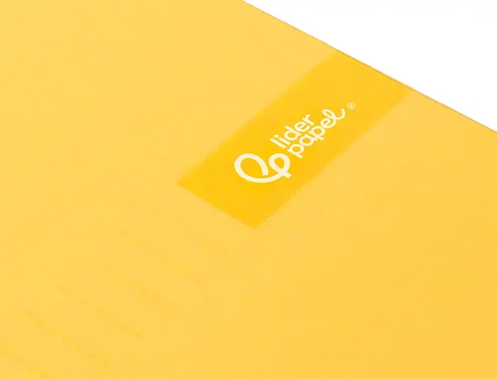 Liderpapel Cuaderno Espiral A5 Micro Crafty Tapa Forrada Amarillo 120h 90gr Cuadro 5mm