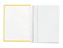 Liderpapel Cuaderno Espiral A5 Micro Crafty Tapa Forrada Amarillo 120h 90gr Cuadro 5mm