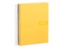 Liderpapel Cuaderno Espiral A5 Micro Crafty Tapa Forrada Amarillo 120h 90gr Cuadro 5mm