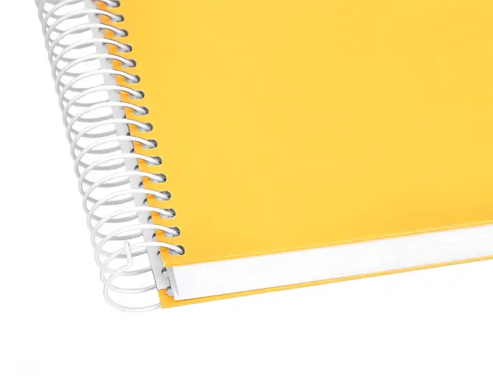 Liderpapel Cuaderno Espiral A5 Micro Crafty Tapa Forrada Amarillo 120h 90gr Cuadro 5mm