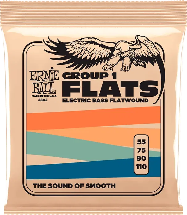 Ernieball Cuerdas Bajo Eléctrico Entorchado Plano Group I 55-110 Ernieball Cuerdas Bajo Eléctrico Entorchado Plano Group I 55-110