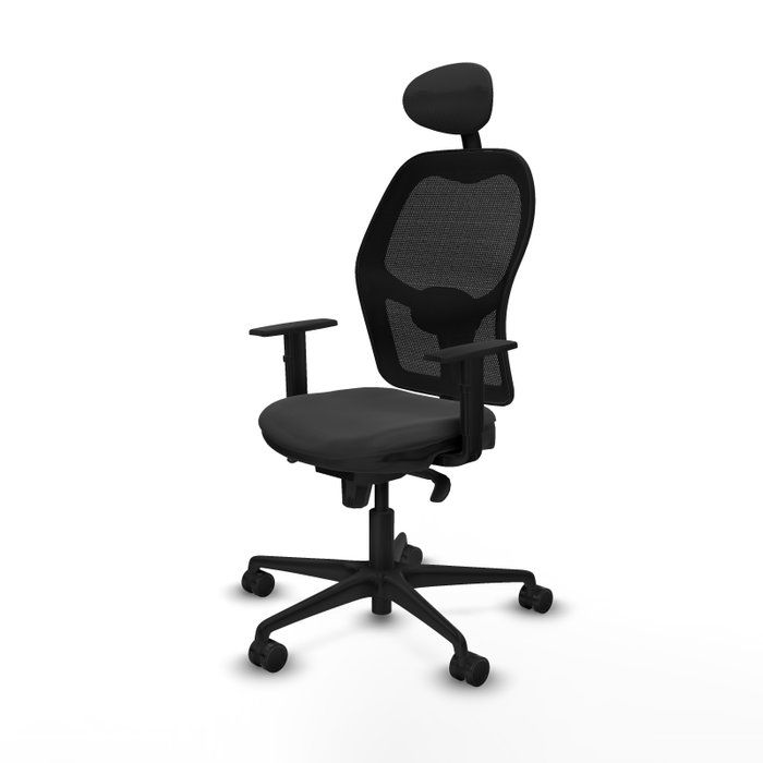PIQUERAS Y CRESPO Silla de oficina Jorquera Gris Oscuro y Negro