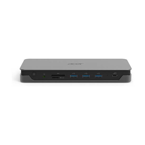 Acer GP.DCK11.01Q - Dock USB-C con HDMI, DisplayPort, Ethernet y Lector MicroSD - 3x USB-A, USB 3.2 Gen 2 - Color Negro