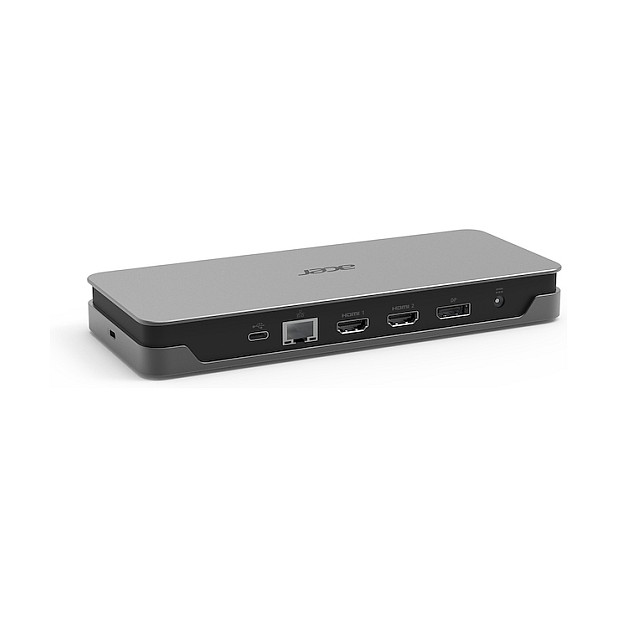 Acer GP.DCK11.01Q - Dock USB-C con HDMI, DisplayPort, Ethernet y Lector MicroSD - 3x USB-A, USB 3.2 Gen 2 - Color Negro
