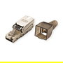 VALUE 26.99.0371 Conector RJ-45 Cat.6/6e (Class E, STP) de Zinc Chapado en Oro, Plata, Certificado RoHS, ISO/IEC11801