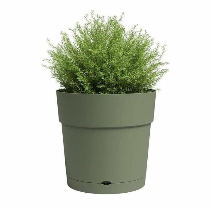Artevasi CAPRI Maceta Grande Verde Ceniza con Reserva de Agua