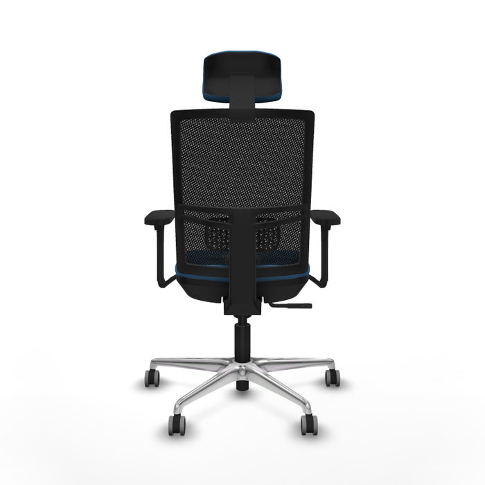PIQUERAS Y CRESPO Silla de oficina Yunquera con mecanismo Sincro, Azul claro y Negro PIQUERAS Y CRESPO Silla de oficina Yunquera con mecanismo Sincro, Azul claro y Negro