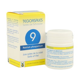 Tegor Sales 9 Natrium Fosforicum D6 - Neutralizante de Ácido Estomacal y Regulador Metabólico