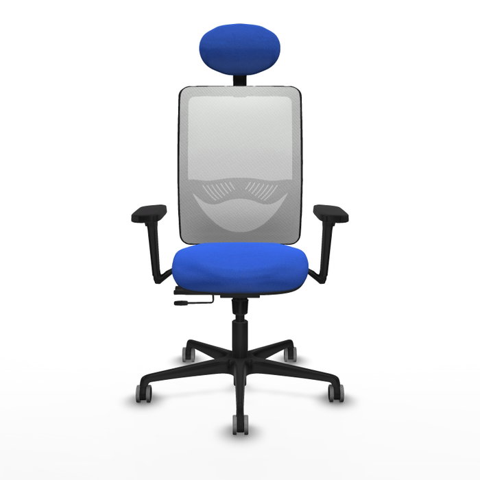 PIQUERAS Y CRESPO Silla de oficina Zulema con Mecanismo Sincro/Traslack, Azul y Blanco PIQUERAS Y CRESPO Silla de oficina Zulema con Mecanismo Sincro/Traslack, Azul y Blanco