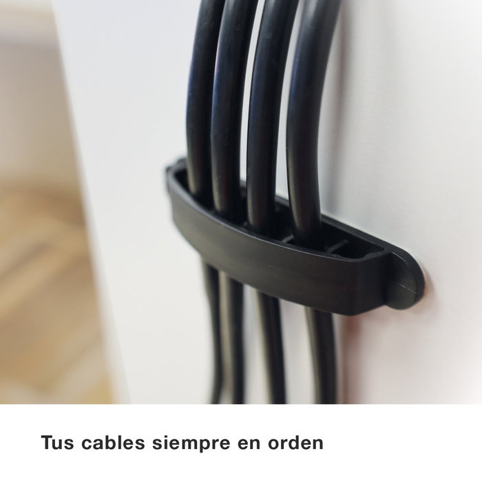 GSC Evolution Pack de 100 abrazaderas adhesivas para cable con 6 orificios GSC Evolution Pack de 100 abrazaderas adhesivas para cable con 6 orificios