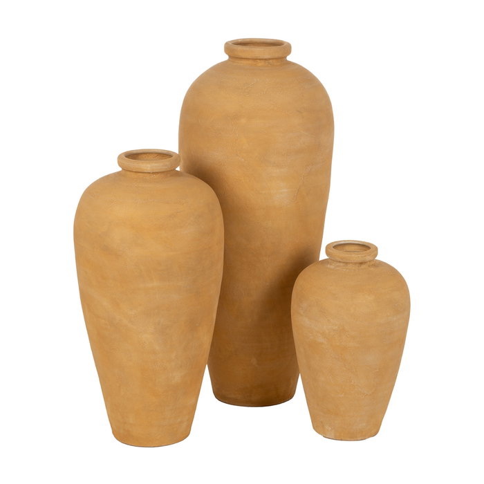 Jarrón Vainilla Cerámica Decoración 32 X 32 X 60 cm