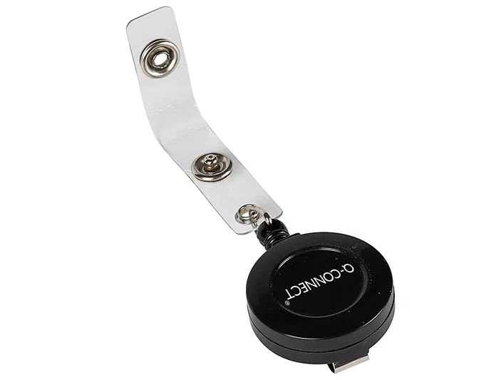 Q-connect Cordón Extensible para Identificador KF14147 con Pinza Metálica, 3x60 cm