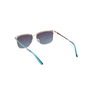 Guess Gafas GU00133 Gafas de Sol para Mujer Rectangulares 56 mm Azul Metal