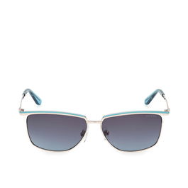 Guess Gafas GU00133 Gafas de Sol para Mujer Rectangulares 56 mm Azul Metal