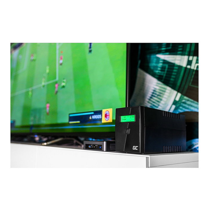 Green Cell UPS05 Sistema de Alimentación Ininterrumpida (SAI) 2000VA 1200W Protección Contra Sobretensiones 230V Línea Interactiva