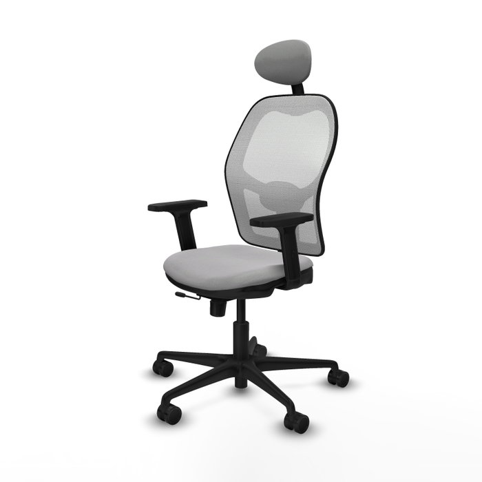 PIQUERAS Y CRESPO Silla de oficina Jorquera Gris claro y Blanco