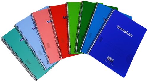 TAURO Bloc Tauro Plastic tapa PP 4º 80h cuadrícula 3x3 90g surtido (Set de 8) TAURO Bloc Tauro Plastic tapa PP 4º 80h cuadrícula 3x3 90g surtido (Set de 8)