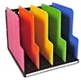 Exacompta Organizador Modulotop Vertical 5 Compartimentos Negro Multicolor 300x288x255 mm
