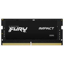Kingston FURY Impact 16GB DDR5 6400MT/s SODIMM Laptop RAM Memory Module 1 x 16GB CL38 XMP 3.0 Negro (KF564S38IBK2-16)