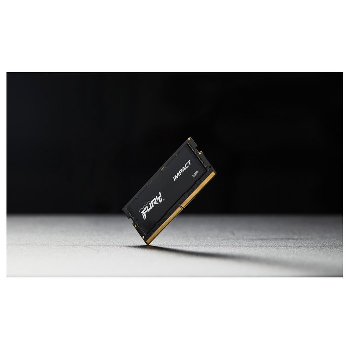 Kingston FURY Impact 16GB DDR5 6400MT/s SODIMM Laptop RAM Memory Module 1 x 16GB CL38 XMP 3.0 Negro (KF564S38IBK2-16)