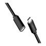 LogiLink Cable USB 2.0 Tipo-C de 3 m, 60W, negro