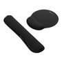 Natec NPF-2195 Alfombrilla y Reposamuñecas Ergonómico 2-en-1 Negro