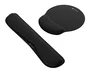 Natec Chipmunk 2-in-1 Pack de alfombrilla y reposamuñecas ergonómico acolchado Negro