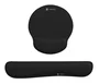 Natec Chipmunk 2-in-1 Pack de alfombrilla y reposamuñecas ergonómico acolchado Negro