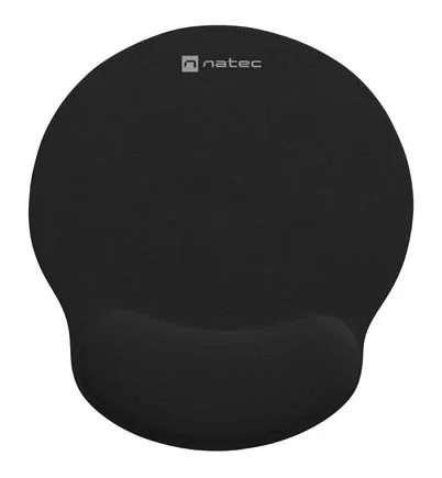 Natec Chipmunk 2-in-1 Pack de alfombrilla y reposamuñecas ergonómico acolchado Negro