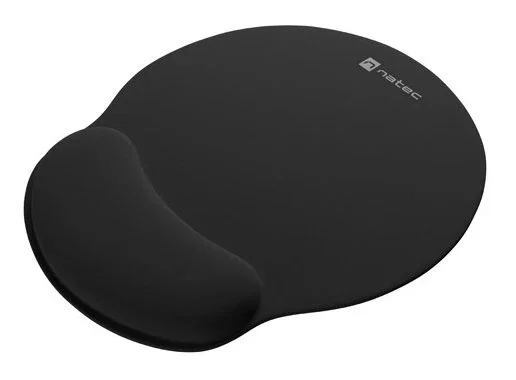 Natec Chipmunk 2-in-1 Pack de alfombrilla y reposamuñecas ergonómico acolchado Negro