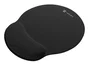 Natec Chipmunk 2-in-1 Pack de alfombrilla y reposamuñecas ergonómico acolchado Negro