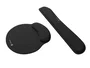 Natec Chipmunk 2-in-1 Pack de alfombrilla y reposamuñecas ergonómico acolchado Negro