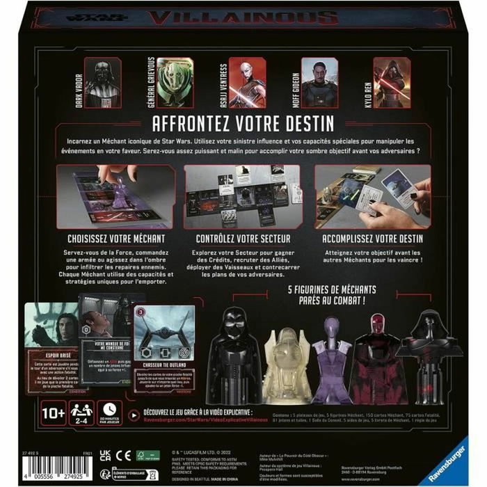 Ravensburger Star Wars Villainous - El poder del lado oscuro Ravensburger Star Wars Villainous - El poder del lado oscuro