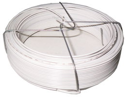 AVL Alambre Plastificado Blanco Nº 7 (1.2 mm) - 50 m Rollo