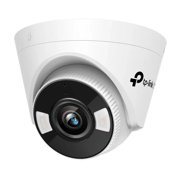 TP-Link Cámara de Seguridad VIGI C440 Turret 4MP PoE, Interior/Exterior, Visión Nocturna a Color, IA, H.265+, Alimentación Dual PoE/12V DC, Techo, Blanco