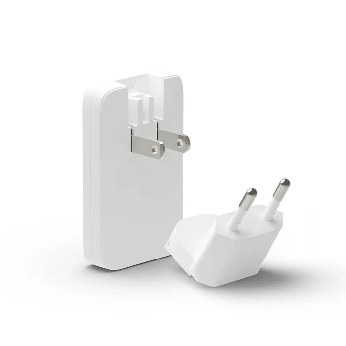 Dbramante1928 CHSLEUWH7197 Adaptador de Corriente Delgado 20W Cargador de Pared Blanco Universal con 2 Puertos (USB-C y USB Tipo-A)