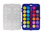 Liderpapel Acuarela 24 Colores con Pincel y Estuche de Plástico para Uso Escolar