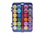 Liderpapel Acuarela 24 Colores con Pincel y Estuche de Plástico para Uso Escolar