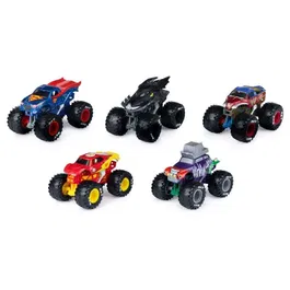 Monster Jam Pack 5 Vehículos Fundidos a Presión 1:64 DC Comics