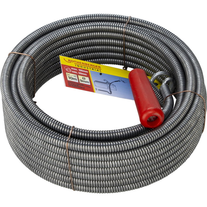 Rothenberger Espiral de Limpieza Industrial con Broca de Recuperación 10 m