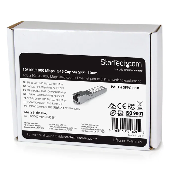 StarTech SFPC1110 Módulo Transceptor SFP Cobre Compatible con Cisco